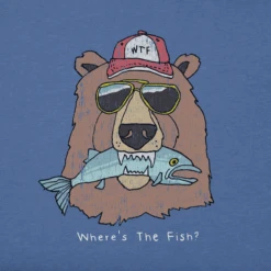 Men's Quirky WTF Bear Short SleeveTee -New Navy Shop Mens Quirky WTF Bear Short Sleeve Crusher Tee 124568 2 lg