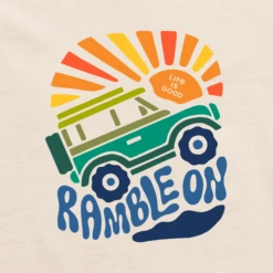 Men's Ramble On ATV Short Sleeve Tee -New Navy Shop Mens Ramble On ATV CrusherLITE Tee 85307 2 lg