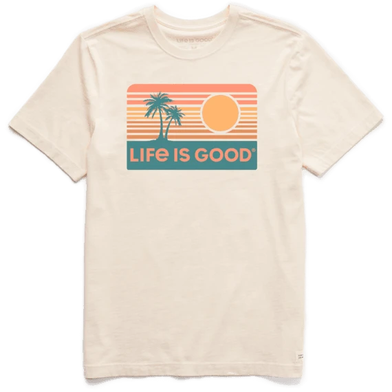Men's Retro Palm & Sun Short Sleeve Tee 3 Men's Retro Palm & Sun Short Sleeve Tee