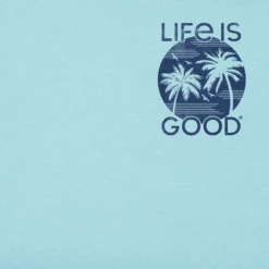 Men's Retro PalmsCrusher Tee -New Navy Shop Mens Retro Palms Short Sleeve Crusher Tee 96643 2 lg