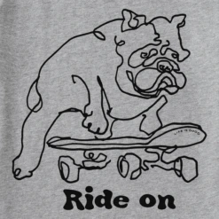 Men's Ride On Bull Dog Short SleeveTee -New Navy Shop Mens Ride On Bull Dog Short Sleeve Crusher Tee 112468 2 lg