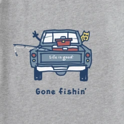 Men's Rocket Gone Fishin'Crusher Tee -New Navy Shop Mens Rocket Gone Fishin Short Sleeve Crusher Tee 112796 2 lg