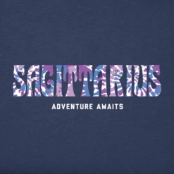 Men's Sagittarius Tie Dye Crusher Tee -New Navy Shop Mens Sagittarius Tie Dye Crusher Tee 86840 2 lg