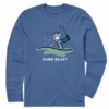 Men's Sand Blast Golf Long Sleeve Crusher Tee