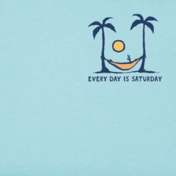 Men's Saturday Hammock PalmsCrusher Tee -New Navy Shop Mens Saturday Hammock Palms Short Sleeve Crusher Tee 98467 2 lg