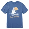 Men's Seas The Day Sailboat Short SleeveTee