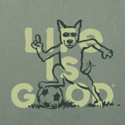 Men's Soccer Dog Short SleeveTee -New Navy Shop Mens Soccer Dog Short Sleeve Crusher Tee 105907 2 lg