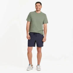 Men's Solid Everyday Short -New Navy Shop Mens Solid Everyday Short 99052 6 lg