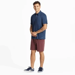 Men's SolidCrusher-LITE Polo -New Navy Shop Mens Solid Short Sleeve CrusherLITE Polo 99047 6 lg