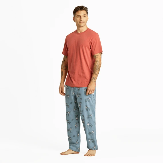 Men's Stay True Dog Pattern Classic Sleep Pant 7 Men's Stay True Dog Pattern Classic Sleep Pant - Image 5