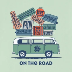 Men's Superpowers Van Long Sleeve Crusher Tee -New Navy Shop Mens Superpowers Van Long Sleeve Crusher Tee 89558 2 lg