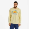 Men's Take It Easy Rainbow Waves Long Sleeve Active Tee 1 Men's Take It Easy Rainbow Waves Long Sleeve Active Tee -New Navy Shop Mens Take It Easy Rainbow Waves Long Sleeve Active Tee 99724 1 lg