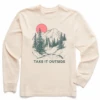 Men's Take It Outside Mountains Long Sleeve Crusher Tee -New Navy Shop Mens Take it Outside Mountains Long Sleeve Crusher Tee 105171 1 lg