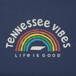 Men's Tennessee Rainbow Vibes Crusher Tee -New Navy Shop Mens Tennessee Rainbow Vibes Crusher Tee 85757 2 lg