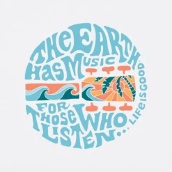Men's The Earth Has Music Coin Short Sleeve Tee -New Navy Shop Mens The Earth has Music Coin CrusherLITE Tee 82750 2 lg