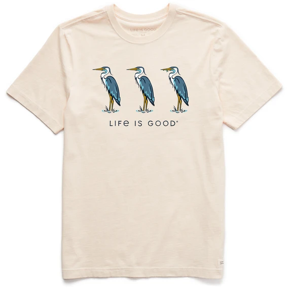 Men's Three Blue Herons Short SleeveTee 3 Men's Three Blue Herons Short SleeveTee