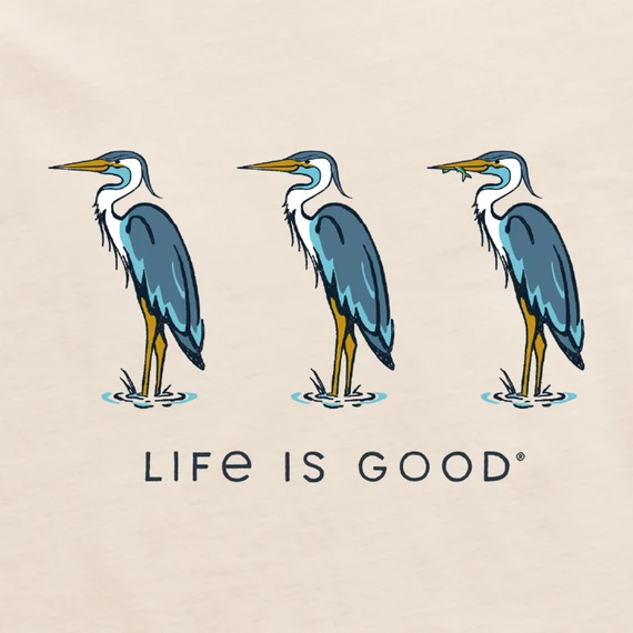 Men's Three Blue Herons Short SleeveTee 4 Men's Three Blue Herons Short SleeveTee - Image 2