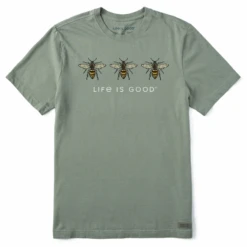 Men's Three Sketchy BeesCrusher Tee
