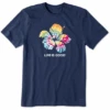 Men's Tie Dye Hibiscus Crusher-LITE Tee 1 Men's Tie Dye Hibiscus Crusher-LITE Tee -New Navy Shop Mens Tie Dye Hibiscus CrusherLITE Tee 80442 1 lg