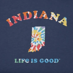 Men's Tie Dye Indiana Crusher Tee -New Navy Shop Mens Tie Dye Indiana Crusher Tee 84725 2 lg