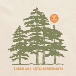 Men's Trees Are Anti Depressants Crusher Tee -New Navy Shop Mens Trees Are Anti Depressants Crusher Tee 94221 2 lg