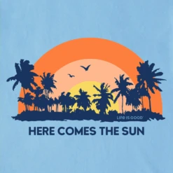 Men's Tropical SunsetCrusher Tee -New Navy Shop Mens Tropical Sunset Short Sleeve Crusher Tee 89456 2 lg