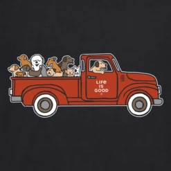Men's Truck Of Dogs Short Sleeve Tee -New Navy Shop Mens Truck of Dogs CrusherLITE Tee 85314 2 lg