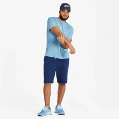 Men's Two Simple Palms Active Tee -New Navy Shop Mens Two Simple Palms Active Tee 99722 5 lg