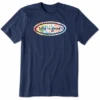 Men's Tye Dye Oval Short Sleeve Tee -New Navy Shop Mens Tye Dye Oval CrusherLITE Tee 81821 1 lg