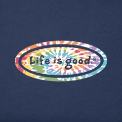 Men's Tye Dye Oval Short Sleeve Tee -New Navy Shop Mens Tye Dye Oval CrusherLITE Tee 81821 2 lg