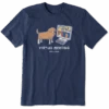 Men's Virtual Meeting Dogs Crusher Tee -New Navy Shop Mens Virtual Meeting Dogs Crusher Tee 71178 1 lg