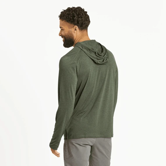 Men's WTF Long Sleeve Active Hooded Tee 5 Men's WTF Long Sleeve Active Hooded Tee - Image 3