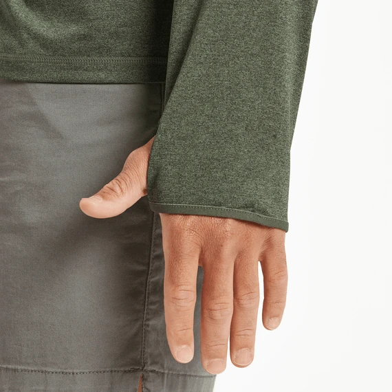 Men's WTF Long Sleeve Active Hooded Tee 7 Men's WTF Long Sleeve Active Hooded Tee - Image 5