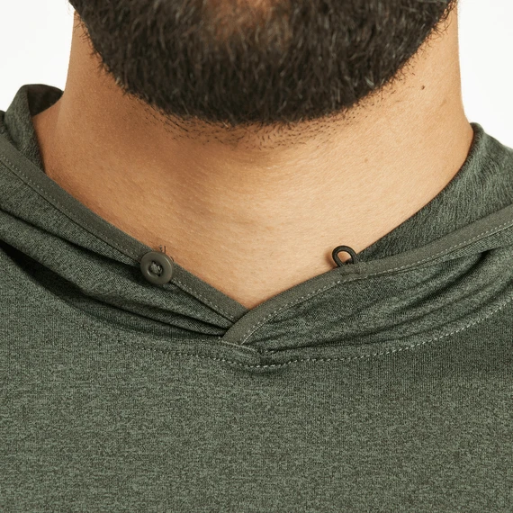 Men's WTF Long Sleeve Active Hooded Tee 8 Men's WTF Long Sleeve Active Hooded Tee - Image 6