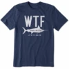 Men's WTF Marlin Short SleeveTee -New Navy Shop Mens WTF Marlin Short Sleeve CrusherLITE Tee 97901 1 lg