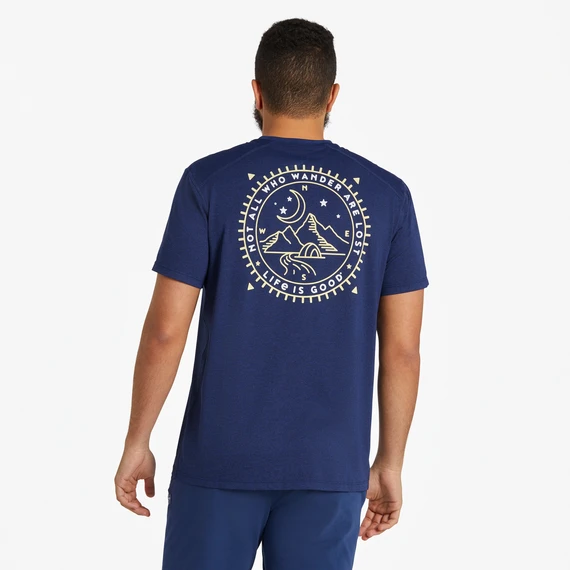 Men's Wander Compass Scene Active Tee 3 Men's Wander Compass Scene Active Tee