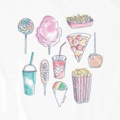 Men's Watercolor Carnival Foodie Short SleeveTee -New Navy Shop Mens Watercolor Carnival Foodie Short Sleeve CrusherLITE Tee 101765 2 lg