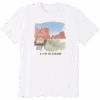 Men's Watercolor Red Cliffs Short Sleeve Tee