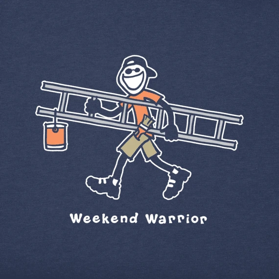 Men's Weekend Warrior Jake Vintage Crusher Tee - Image 2