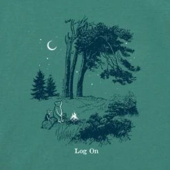 Men's Winnie Log OnCrusher Tee -New Navy Shop Mens Winnie Log On Short Sleeve Crusher Tee 101287 2 lg