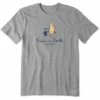 Men's Winnie & P Peace On EarthCrusher Tee -New Navy Shop Mens Winnie P Peace on Earth Short Sleeve Crusher Tee 106471 1 lg