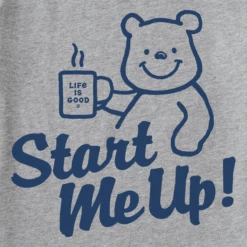 Men's Winnie Start Me Up! Short SleeveTee -New Navy Shop Mens Winnie Start me Up Short Sleeve CrusherLITE Tee 107552 2 lg
