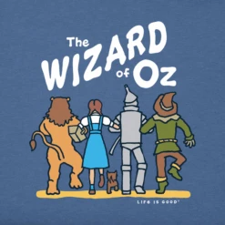 Men's Wizard Of Oz Crew Short Sleeve Tee -New Navy Shop Mens Wizard of Oz Crew Short Sleeve CrusherLITE Tee 102383 2 lg