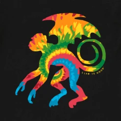 Men's Wizard Of Oz Tie Dye Flying Monkey Short SleeveTee -New Navy Shop Mens Wizard of Oz Tie Dye Flying Monkey Short Sleeve CrusherLITE Tee 102471 2 lg