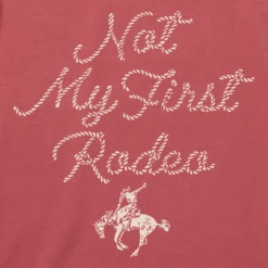 Men's Woodcut Not My First Rodeo Rope Short SleeveTee -New Navy Shop Mens Woodcut Not My First Rodeo Rope Short Sleeve Crusher Tee 116773 2 lg