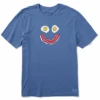 Men's Woodcut Smiley Breakfast Short SleeveTee