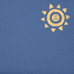 Men's Woodcut Tribal Sun Short SleeveTee -New Navy Shop Mens Woodcut Tribal Sun Short Sleeve CrusherLITE Tee 121003 2 lg