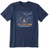 Men's Yellowstone Bear And Moose Camp SceneCrusher Tee