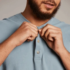 Unisex SolidCrusher-LITE Henley -New Navy Shop Unisex Solid Short Sleeve CrusherLITE Henley 98236 6 lg